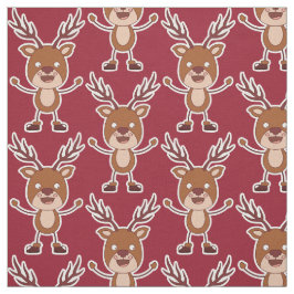 Tecido de cor personalizado da Reindeer Engraçada
