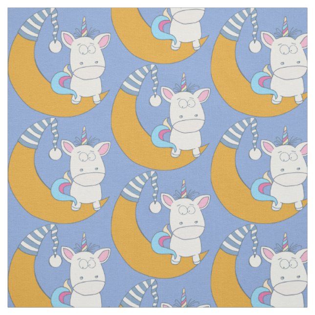 Tecido de cor personalizado do Unicorn em branco (Modelo)