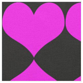 Tecido de Corações Rosa