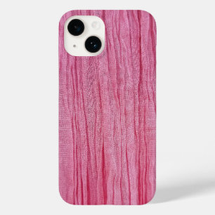 Tecido de Crepe Rosa Enrugado