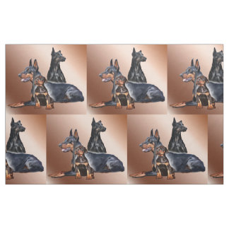 Tecido de Criação de Cães da Família Doberman