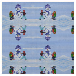 Tecido de Crianças de Neve