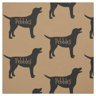 Tecido de Crias de Cachorro Preto Personalizado