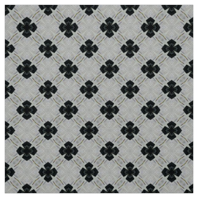 Tecido de cruzamento preto e branco do selo (Modelo)
