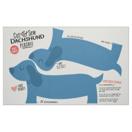 Tecido de Dachshund para Cortar e Costurar - Plush