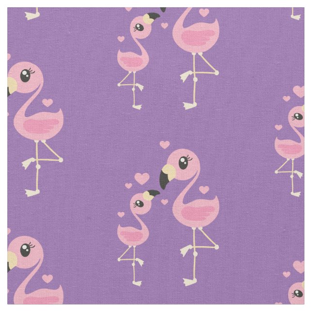 Tecido de decoração de bebês Flamingo (Detalhe)