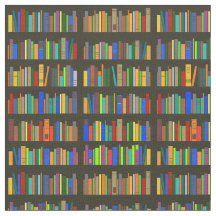 Tecido de Design de livros e prateleiras de livros
