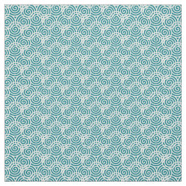 Tecido de Design do Abstrato Espiral Triplo Branco