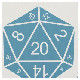 Tecido de Dice D20 Azul