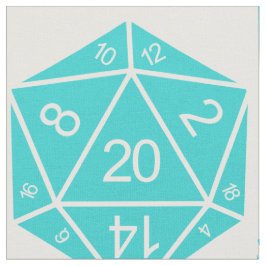 Tecido de Dice Turquoise D20
