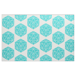 Tecido de Dice Turquoise D20