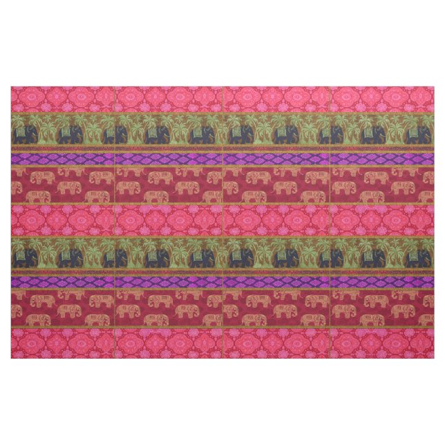 Tecido de elefantes sagrados (Jarda)