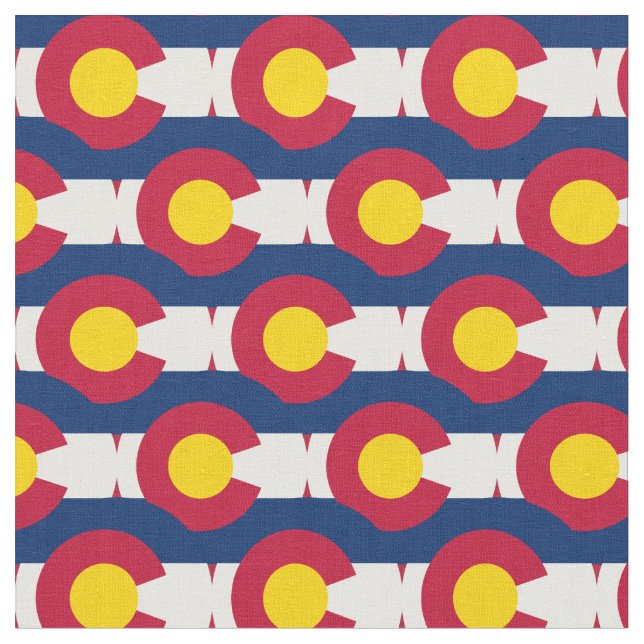 Tecido de Estado do Colorado Flag & America/Moda d (Detalhe)