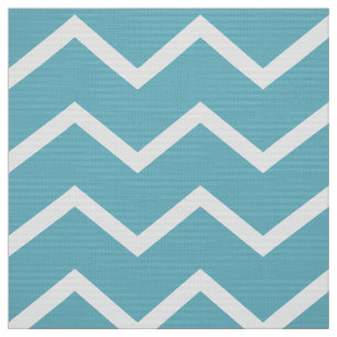 Tecido de Estofamento Chevron Azul-Verde