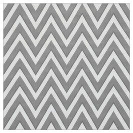 Tecido de Estofamento Chevron Cinza e Branco