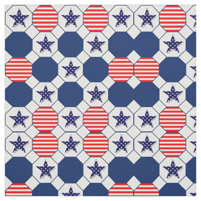 Tecido de Estrelas e Stripes Patriotas (Modelo)