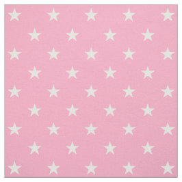 Tecido de Estrelas Rosa
