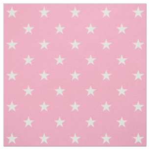 Tecido de Estrelas Rosa