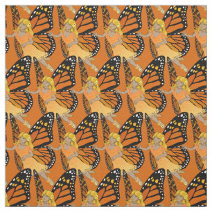 Tecido de Faerie Art Borboleta Fada Tecidos