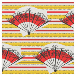 Tecido de faixa do ventilador espanhol pequeno