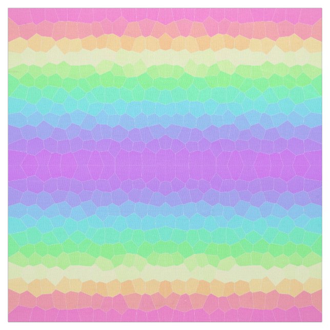 Tecido de faixas geométricas do arco-íris (Modelo)