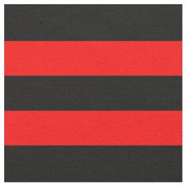 Tecido de faixas vermelhas/pretas