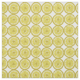 tecido de fatias de limão amarelo
