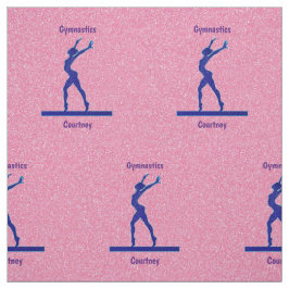 Tecido de Feixe de ginástica Rosa