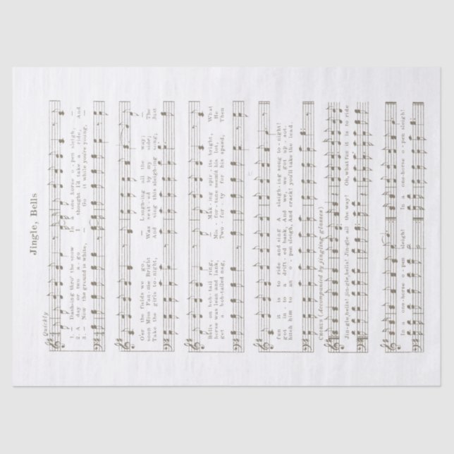 Tecido de férias e papel de dissociação do Jingle  (Frente )