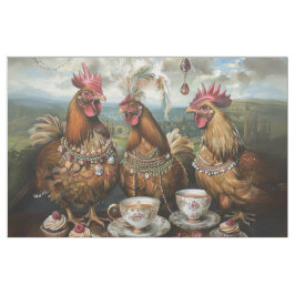 Tecido de Festa de Chá Pintinhos fazendas