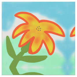 tecido de flor amarela