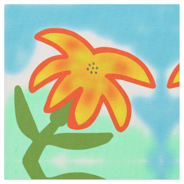 tecido de flor amarela (Detalhe)