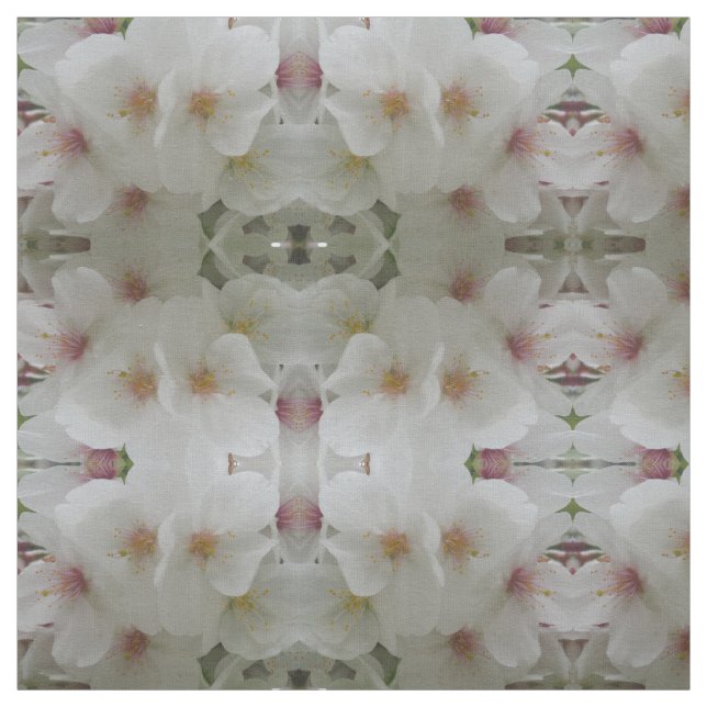 Tecido de Flor Branco (Modelo)