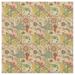 Tecido de Flor de Paisley