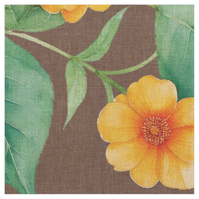 Tecido de flores de Ilima havaiana (Detalhe)