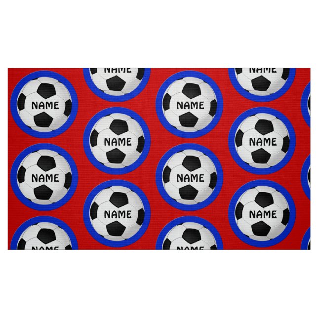 Tecido de Futebol Personalizado pelo Yard SEU NOME (Fat Quarter)