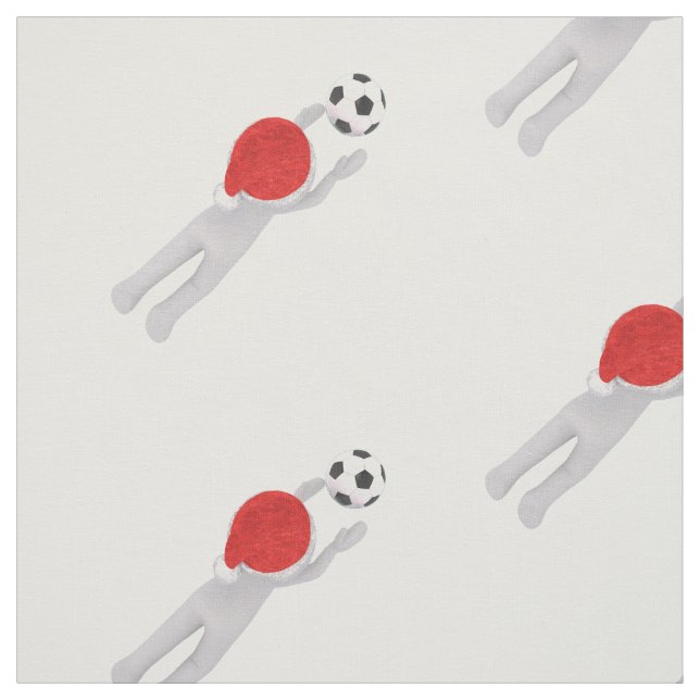 tecido de futebol santa claus (Modelo)
