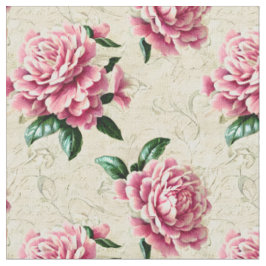 Tecido de Gardenias Rosa-chique