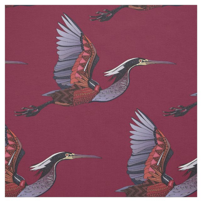 Tecido de garnet da Agami heron (Modelo)