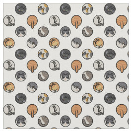 Tecido de gatos poka-dot