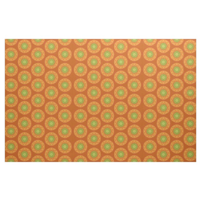 tecido de gemas de outono de abóbora de 12 estrela (Fat Quarter)