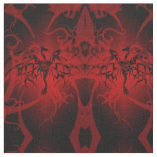 Tecido de Gótico Fantasy Black Dragon