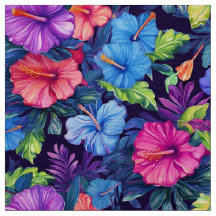 Tecido de Hibiscus (Dark IV)
