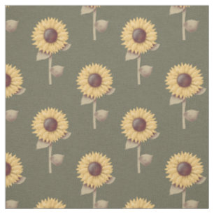 Tecido de Impressão Floral Prim Padrão de Girassói