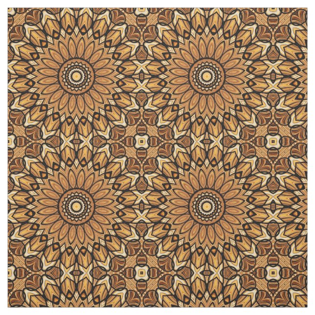 Tecido de Impressão girassol dos anos 70 (Modelo)