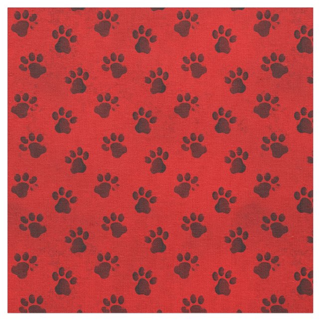 Tecido de impressões de cães de gatos de animais v (Detalhe)