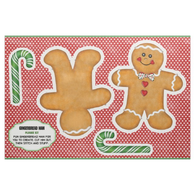 Tecido de Kit Plushie de Gengibre Cortado e Mastig (Fat Quarter)