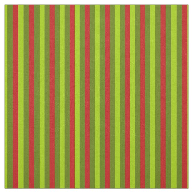 Tecido de listras de Natal vermelhas e verdes (Modelo)