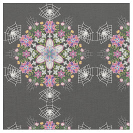 Tecido de mandala para aranhas florais
