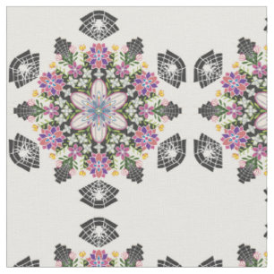 Tecido de mandala para aranhas florais